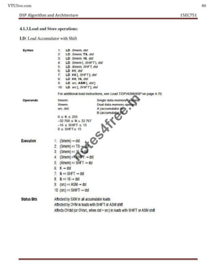 VTUlive.com 80
DSP Algorithm and Architecture 15EC751
n
o
t
e
s
4
f
r
e
e
.
i
n
 