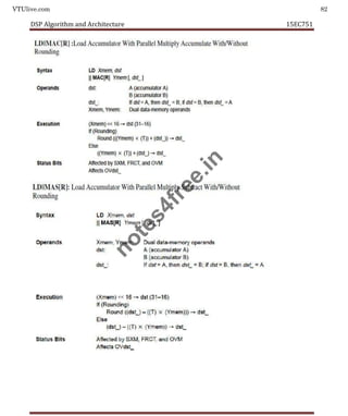 VTUlive.com 82
DSP Algorithm and Architecture 15EC751
n
o
t
e
s
4
f
r
e
e
.
i
n
 