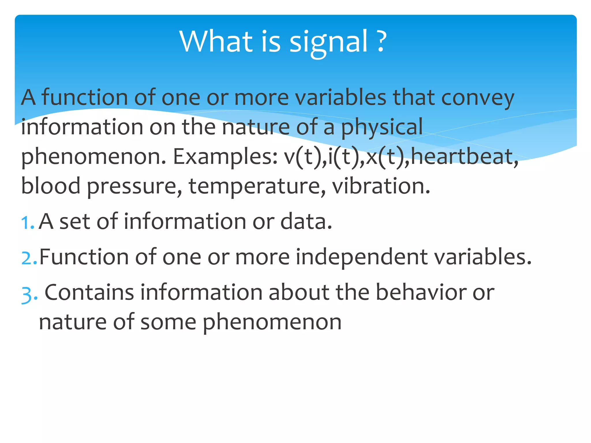 Signals and System | PPT