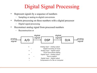 DSP - Digital Signal Processing Introduction | PPT