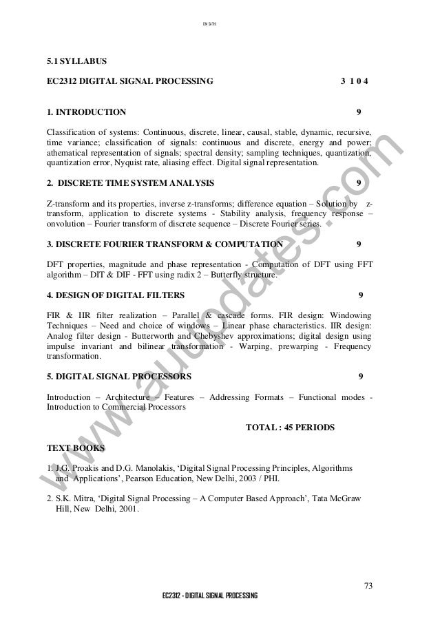 Digital Signal Processing Signals Systems And Filters Solutions Manual