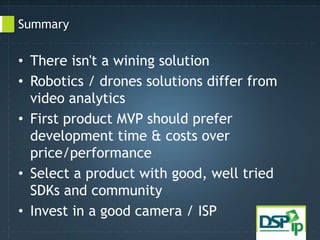 IoT consideration selection