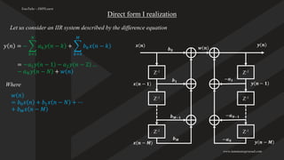 Iir Realization DSP digital signal processing - Module 4 PPT (1).pdf