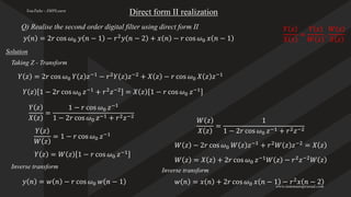 Direct Form Ii DSP digital signal processing - Module 4 PPT (1).pdf