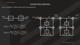 Iir Realization DSP digital signal processing - Module 4 PPT (1).pdf