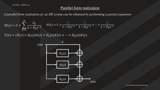 Iir Realization DSP digital signal processing - Module 4 PPT (1).pdf