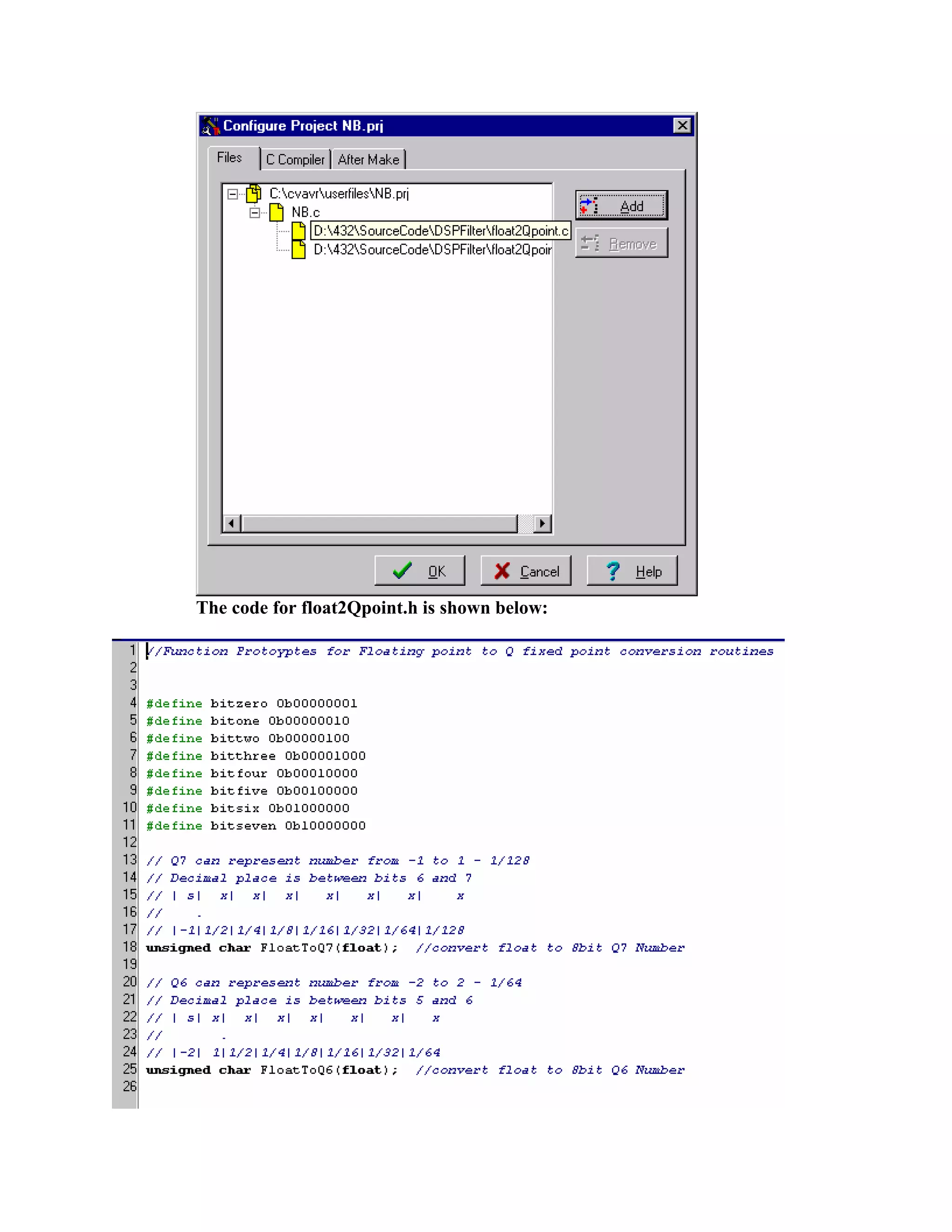 The code for float2Qpoint.h is shown below:
 