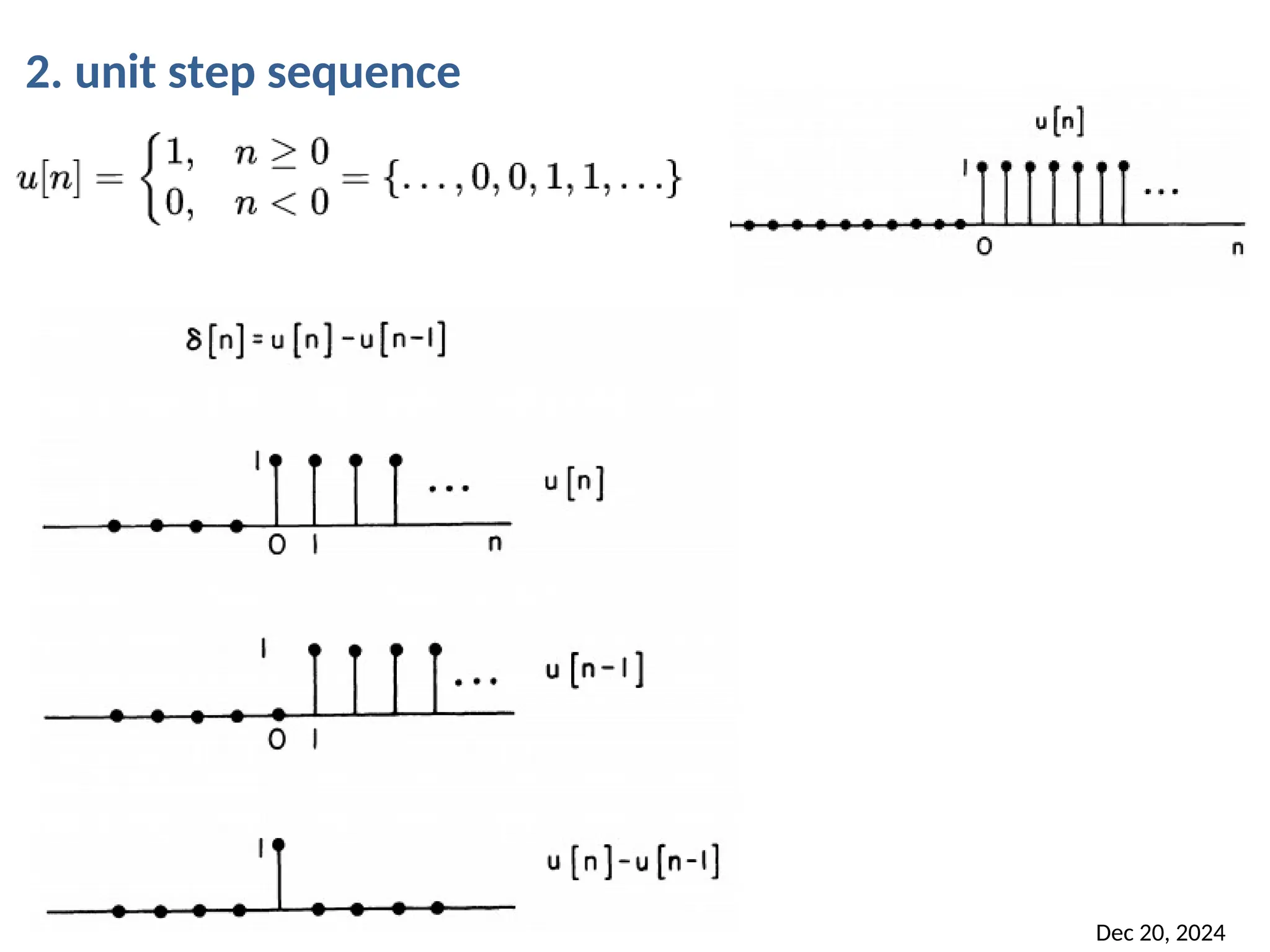 Dec 20, 2024 36 2. unit step sequence 