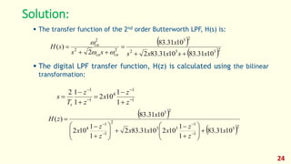 Dsp 2018 Foehu Lec 07 Iir Filter Design Pdf Dsp 2018 Foehu Lec 07 Iir Filter Design Pdf