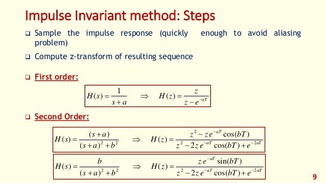 Dsp 2018 Foehu Lec 07 Iir Filter Design Dsp 2018 Foehu Lec 07 Iir Filter Design