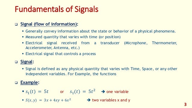 fundamentals of signal processing in