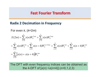 Digital signal processing fast fourier transform | PDF