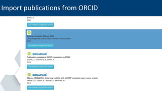 Import publications from ORCID
 