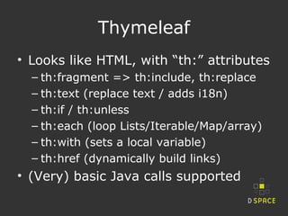 DSpace UI Prototype Challenge: Spring Boot + Thymeleaf | PPT
