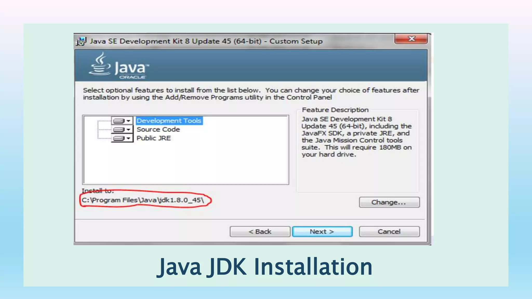 Java JDK Installation
 