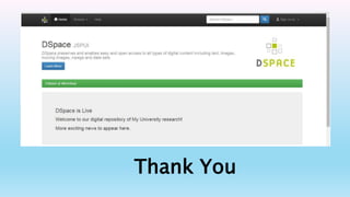 Dspace Image Dspace for windows | PPTX