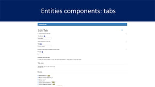 Entities components: tabs
 