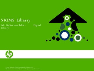 SKIMS Library Info Online Available-  Digital Library 