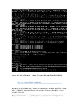 D Space Installation | PDF