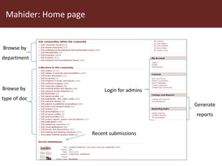Using DSpace at ILRI