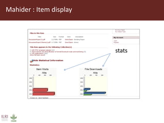 Using DSpace at ILRI