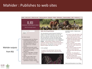 Using DSpace at ILRI