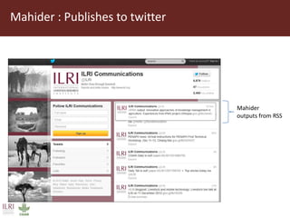 Using DSpace at ILRI