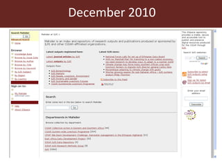 Using DSpace at ILRI