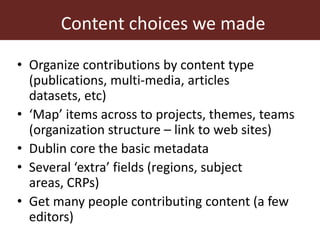 Using DSpace at ILRI