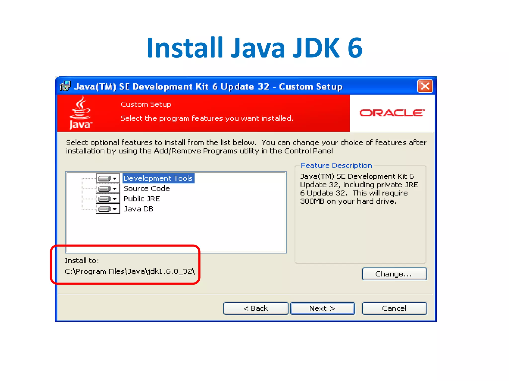 Install Java JDK 6
 