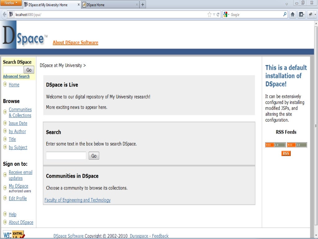 Dspace software