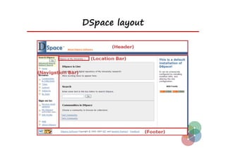 DSpace layout
 