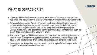 DSpace 8 features and DSpace 9&10 preview | PPTX