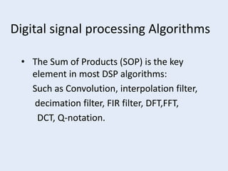 Dsp algorithms 02 | PPT