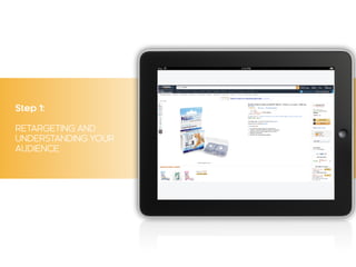 Step 1:
RETARGETING AND
UNDERSTANDING YOUR
AUDIENCE
 