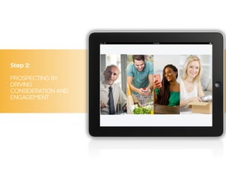 Step 2:
PROSPECTING BY
DRIVING
CONSIDERATION AND
ENGAGEMENT
 
