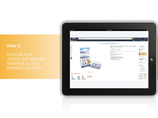 Step 3:
MASS REACH
-BOOSTING BRAND
AWARENESS AND
BRANDED SEARCH
 