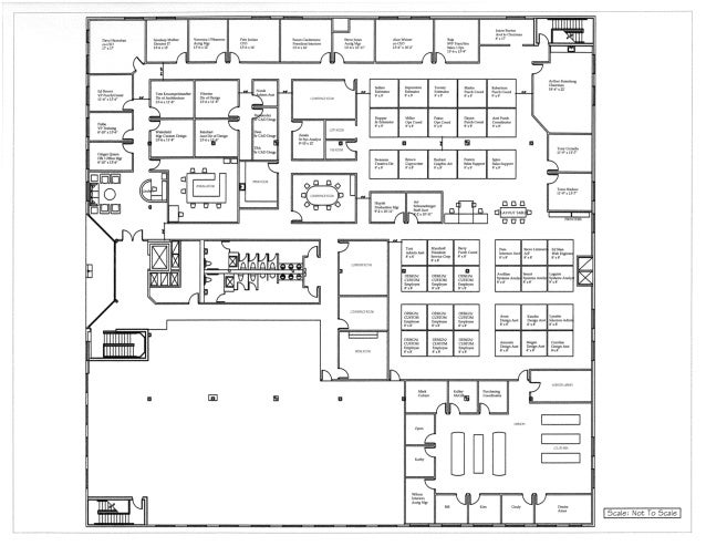 Space Plan For Arthur Rutenberg Homes Corporate Office