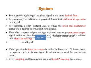 Dsp class 1 | PPTX