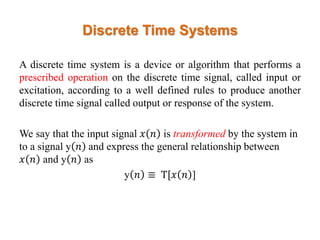 Dsp class 3 | PPTX