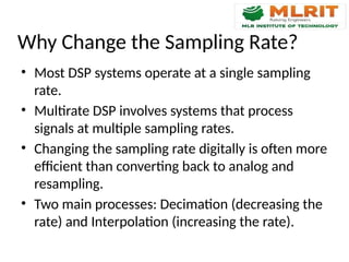 Decimation in Digital Signal Processing: Downsampling and Anti-Aliasing ...