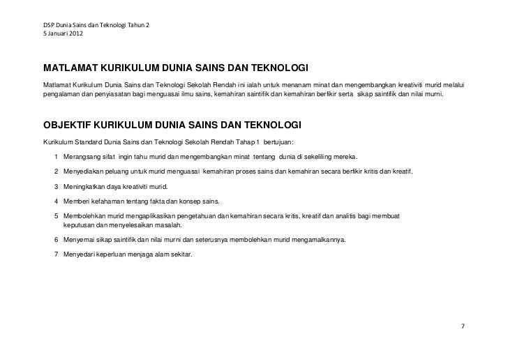 Dokumen Standard Prestasi DST Tahun 2