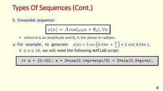DSP_FOEHU - MATLAB 01 - Discrete Time Signals and Systems | PDF