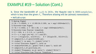 DSP_FOEHU - MATLAB 02 - The Discrete-time Fourier Analysis | PDF