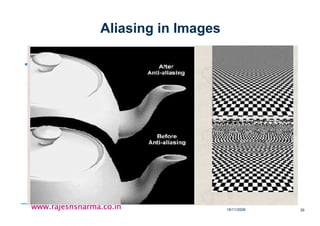 18/11/2008 26
www.rajeshsharma.co.inwww.rajeshsharma.co.inwww.rajeshsharma.co.inwww.rajeshsharma.co.in
Aliasing in Images
 