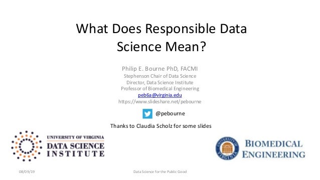 What Does Responsible Data Science Mean
