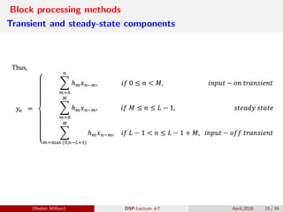 Digital Signal Processing[ECEG-3171]-Ch1_L07 | PDF