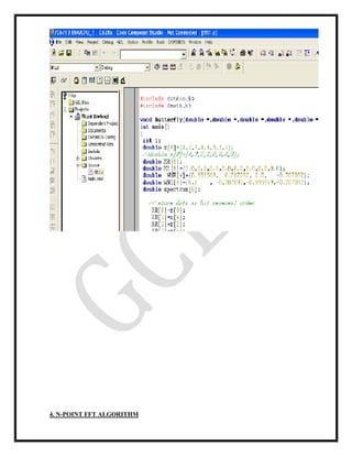 4. N-POINT FFT ALGORITHM
 