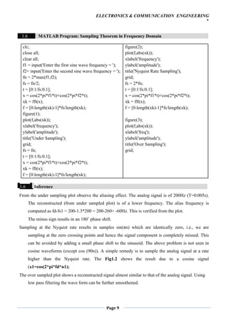 Digital Signal Processing Laboratory Manual | PDF