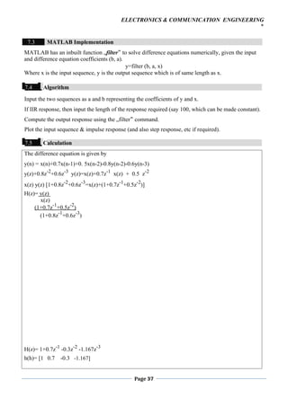 Digital Signal Processing Laboratory Manual | PDF